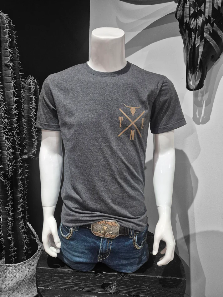 Shack Story True North Cowboys, T-Shirt Charcoal, Unisex