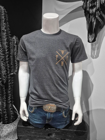 Shack Story True North Cowboys, T-Shirt Charcoal, Unisex