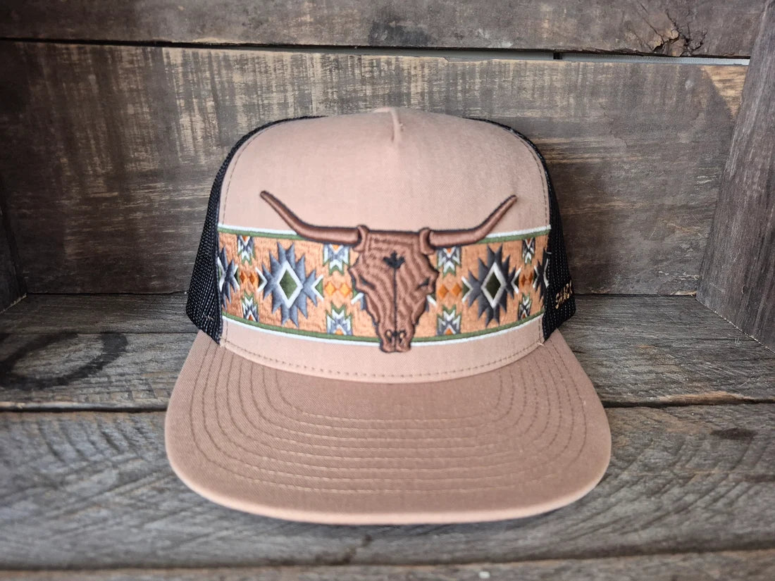Shack Story Cap | Broderie aztèque | Taupe