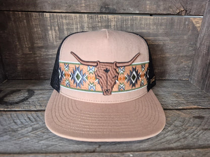 Shack Story Cap | Broderie aztèque | Taupe