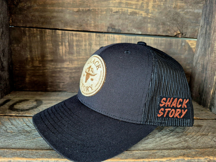 Shack Story Casquette avec patch peau de vache ronde