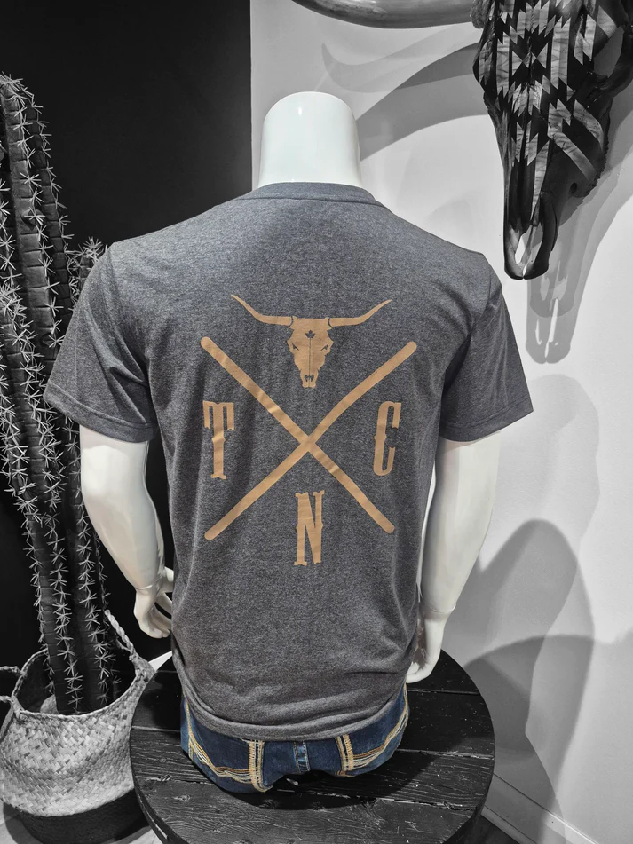 Shack Story True North Cowboys, T-Shirt Charcoal, Unisex