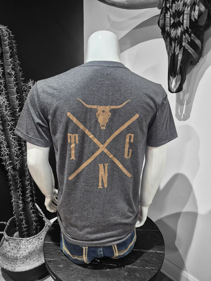 Shack Story True North Cowboys, T-Shirt Charcoal, Unisex
