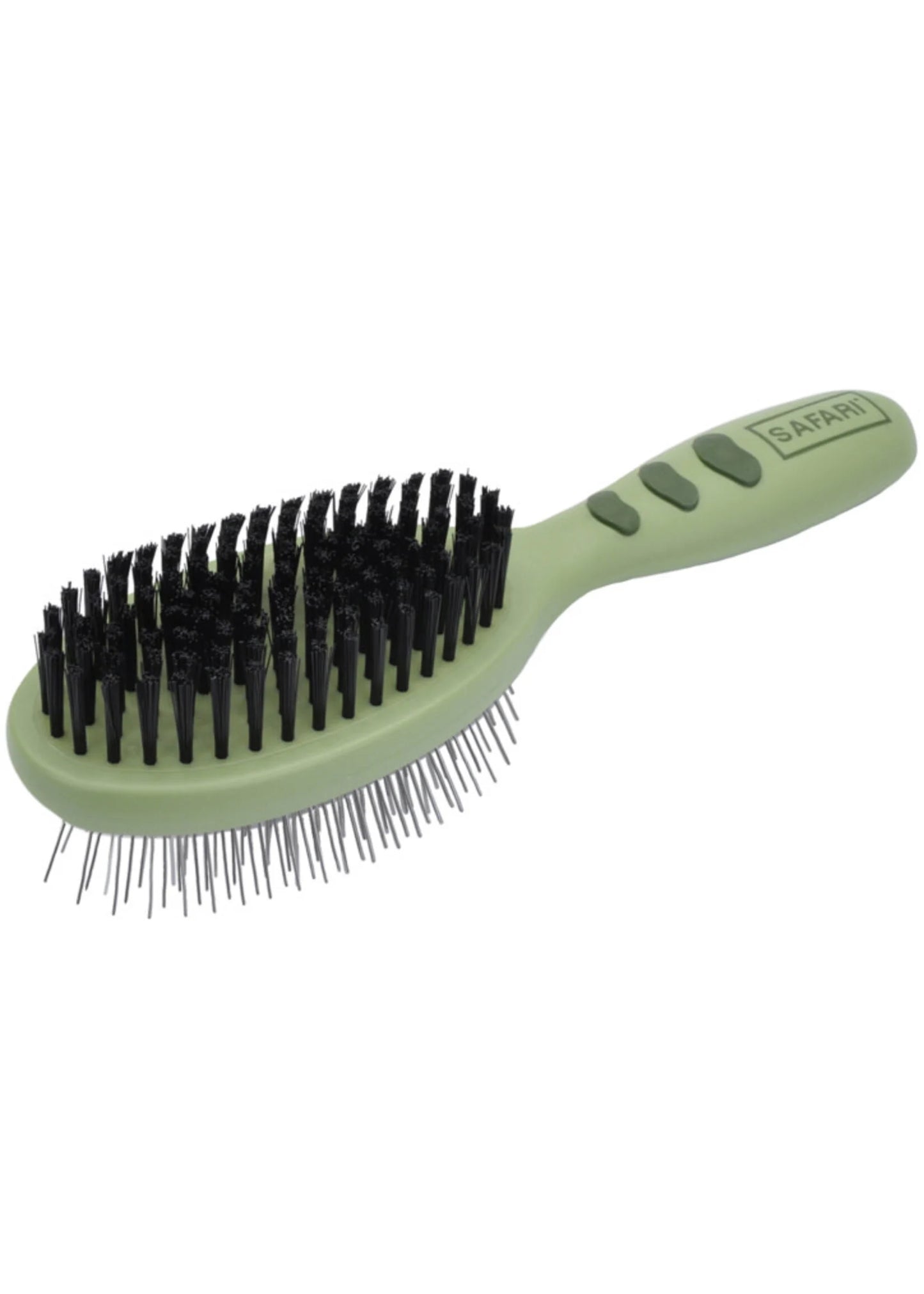 Safari Brosse Duo Acier-Soie Medium