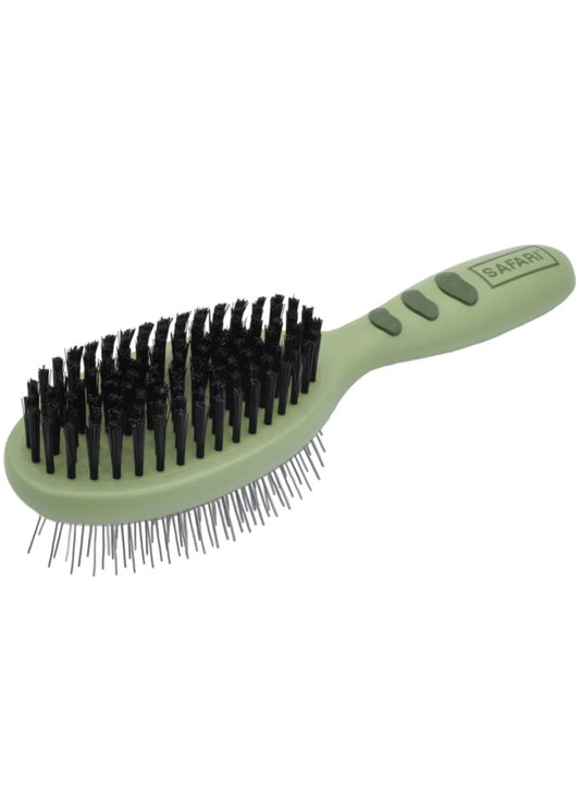 Safari Brosse Duo Acier-Soie Medium