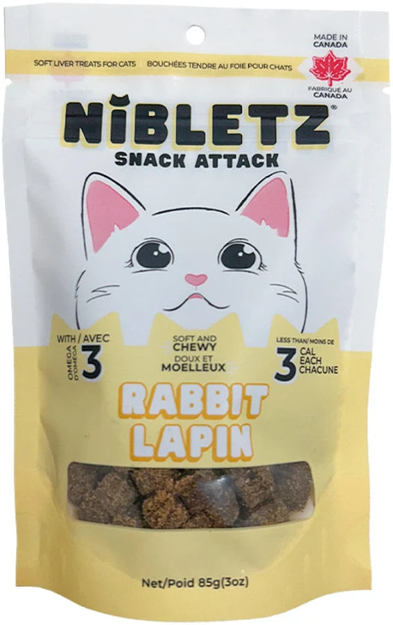 Gâteries tendres pour chat Nibletz 85G