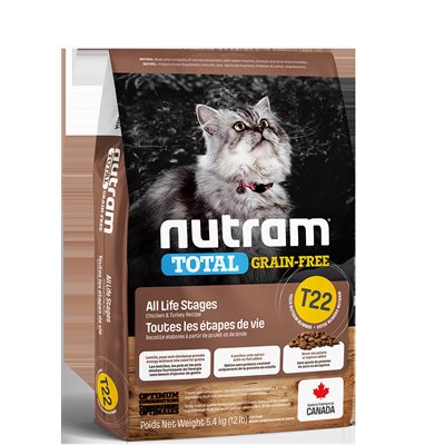 Nutram Total (T22) Chat Sg Poulet Et Dinde 12Lbs