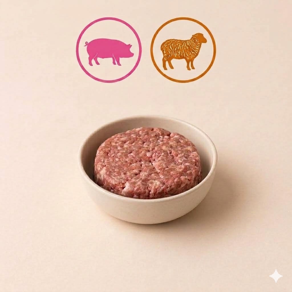 Cru 5 Étoiles Pour Chien Agneau Porc 10 Lbs
