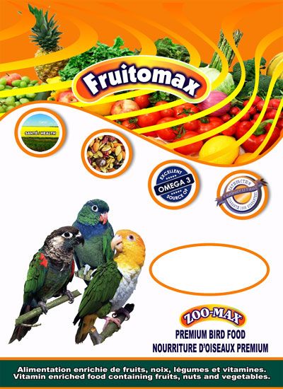 Zoomax Fruitomax Oiseaux Conure & Petit Perroquet 1.5Kg