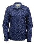 Outback Chemise Pour Femme Boutonné avec Fer A Cheval - NAVY