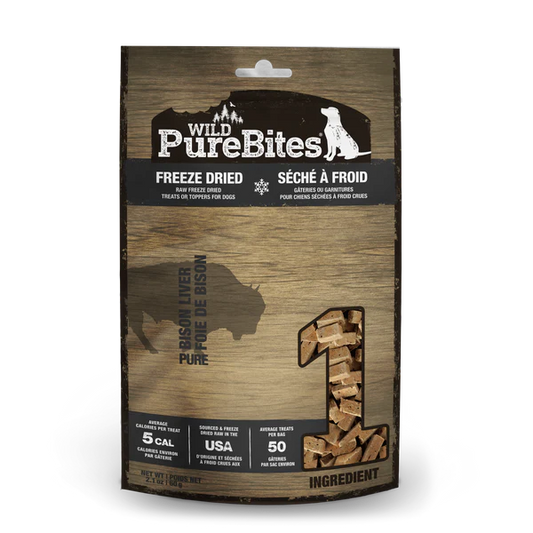 Purebites Chien Foie de Bison 60g