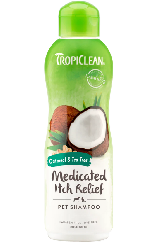 Tropiclean Shampoing Medicamenteux Avoine Et Arbre A Thé 20 Oz