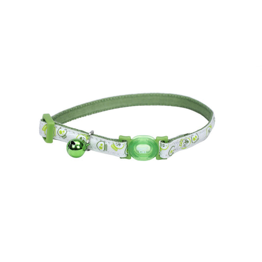 Collier Safe Cat Glow In The Dark 3/8''X8-12'' Gls
